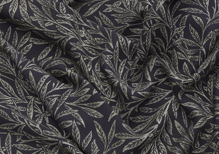 William Morris At Home Willow, Woven Indigo - Twist&Fit Roman Blind - Image 4